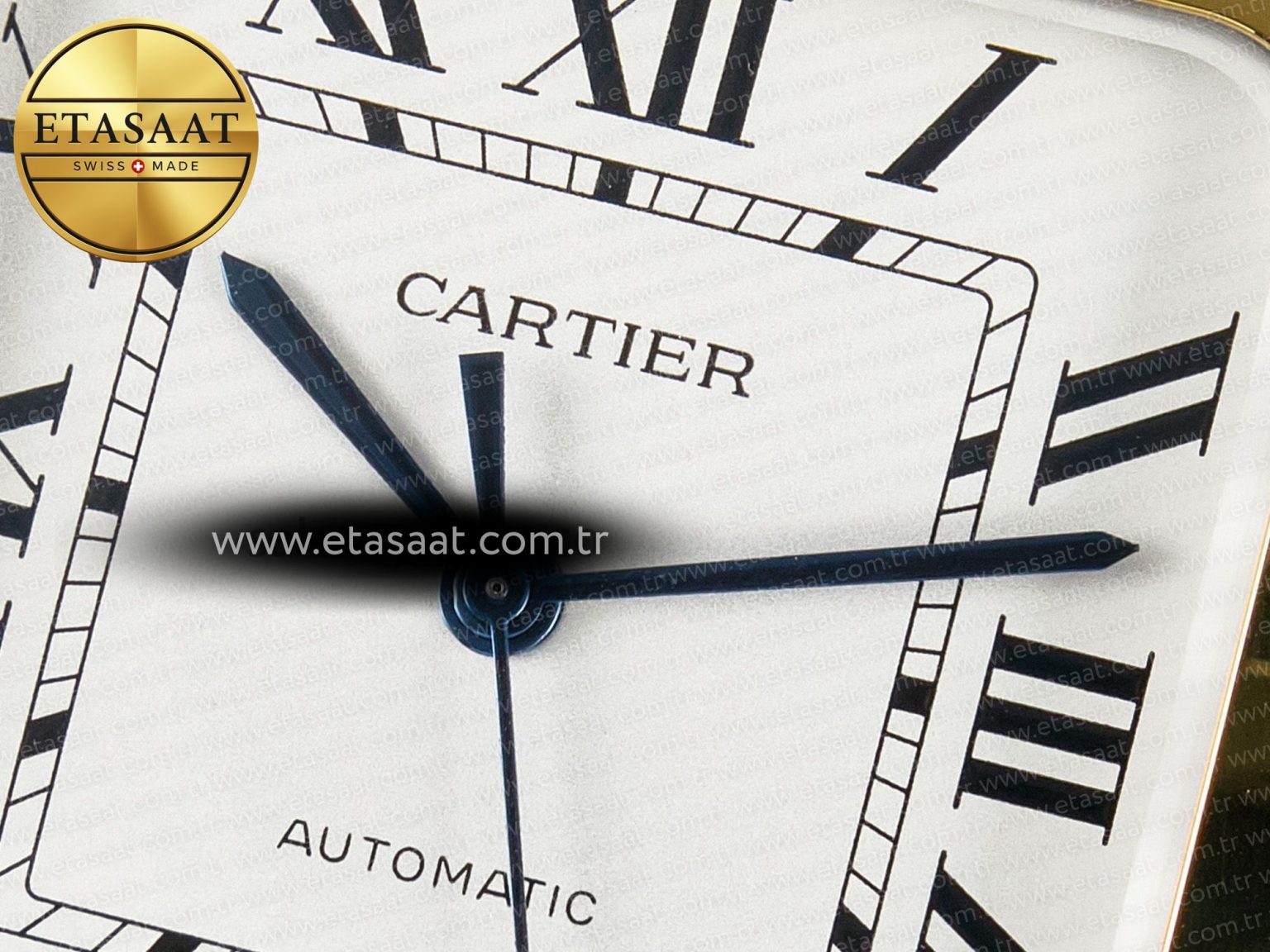 Santos de Cartier 40mm 2018 BVF 1:1 Best Edition YG Bezel White Dial on SS SmartLinks Bracelet MIYOTA 9015 - Görsel 10