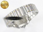 Santos de Cartier 40mm 2018 BVF 1:1 Best Edition YG Bezel White Dial on SS SmartLinks Bracelet MIYOTA 9015 - Görsel 15