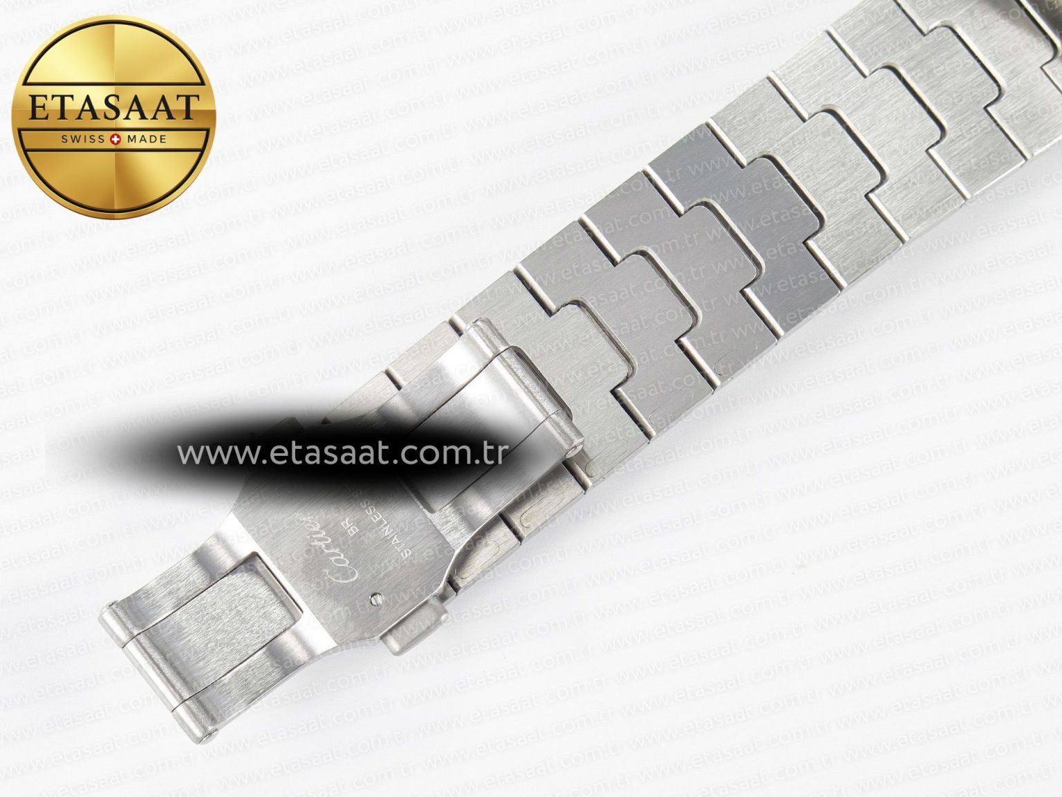 Santos de Cartier 40mm 2018 BVF 1:1 Best Edition YG Bezel White Dial on SS SmartLinks Bracelet MIYOTA 9015 - Görsel 19