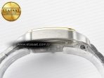 Santos de Cartier 40mm J12F 1:1 Best Edition YG Bezel White Dial on SS SmartLinks Bracelet MIYOTA 9015 - Görsel 12