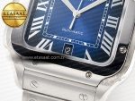 Santos de Cartier 40mm SS 2018 BVF 1:1 Best Edition Blue Dial on SS SmartLinks Bracelet MIYOTA 9015 V2 - Görsel 12