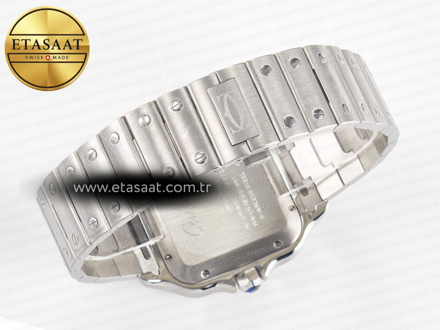 Santos de Cartier 40mm SS 2018 BVF 1:1 Best Edition Blue Dial on SS SmartLinks Bracelet MIYOTA 9015 V2 - Görsel 15