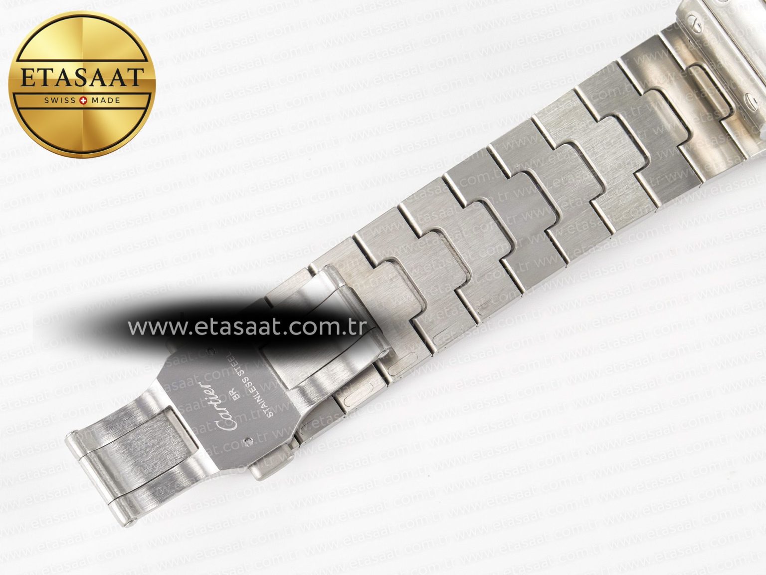 Santos de Cartier 40mm SS 2018 BVF 1:1 Best Edition Blue Dial on SS SmartLinks Bracelet MIYOTA 9015 V2 - Görsel 19