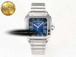 Santos de Cartier 40mm SS 2018 BVF 1:1 Best Edition Blue Dial on SS SmartLinks Bracelet MIYOTA 9015 V2 - Görsel 3