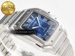 Santos de Cartier 40mm SS 2018 BVF 1:1 Best Edition Blue Dial on SS SmartLinks Bracelet MIYOTA 9015 V2 - Görsel 7