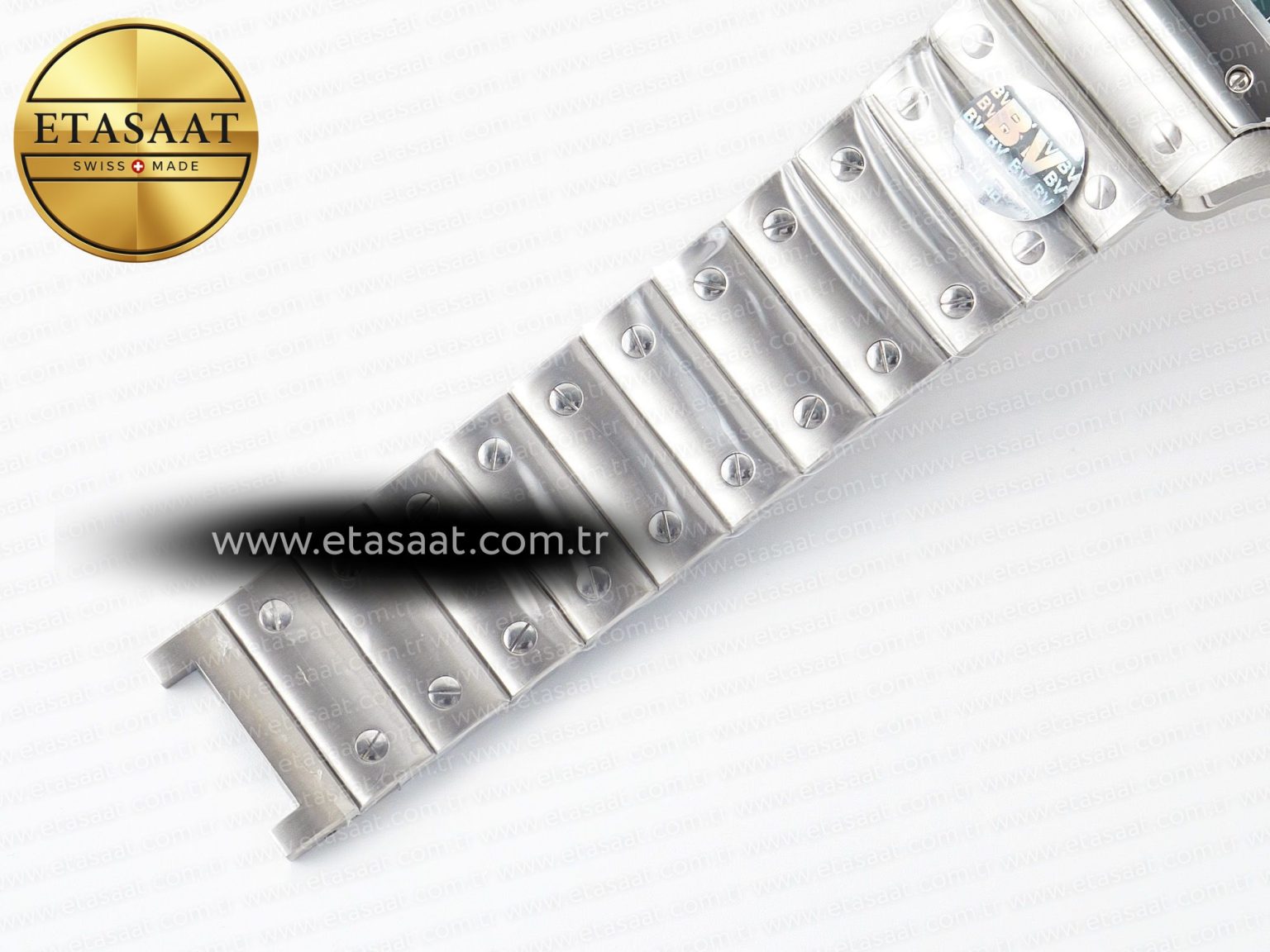 Santos de Cartier 40mm SS BVF 1:1 Best Edition White Dial on SS Bracelet MIYOTA 9015 - Görsel 17