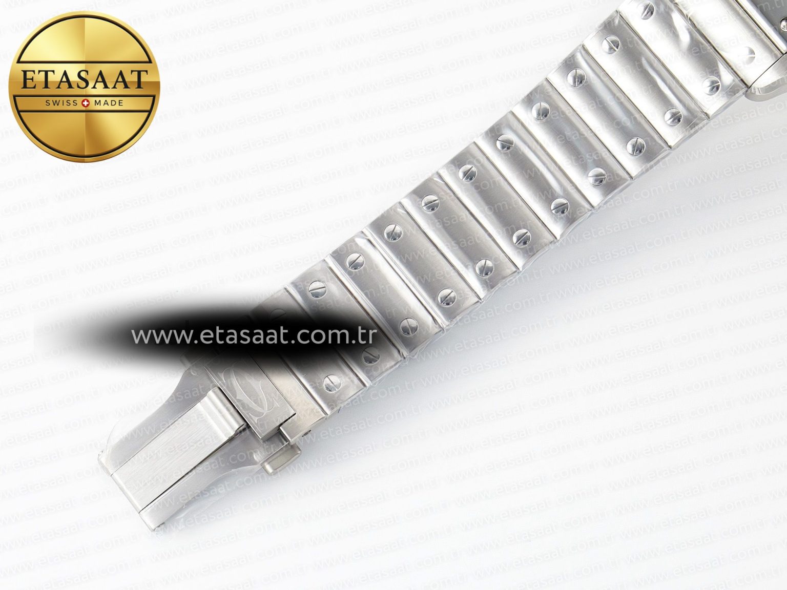 Santos de Cartier 40mm SS BVF 1:1 Best Edition White Dial on SS Bracelet MIYOTA 9015 - Görsel 18