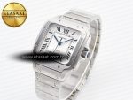 Santos de Cartier 40mm SS BVF 1:1 Best Edition White Dial on SS Bracelet MIYOTA 9015 - Görsel 2