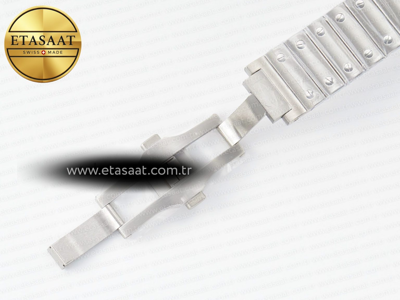 Santos de Cartier 40mm SS BVF 1:1 Best Edition White Dial on SS Bracelet MIYOTA 9015 - Görsel 20