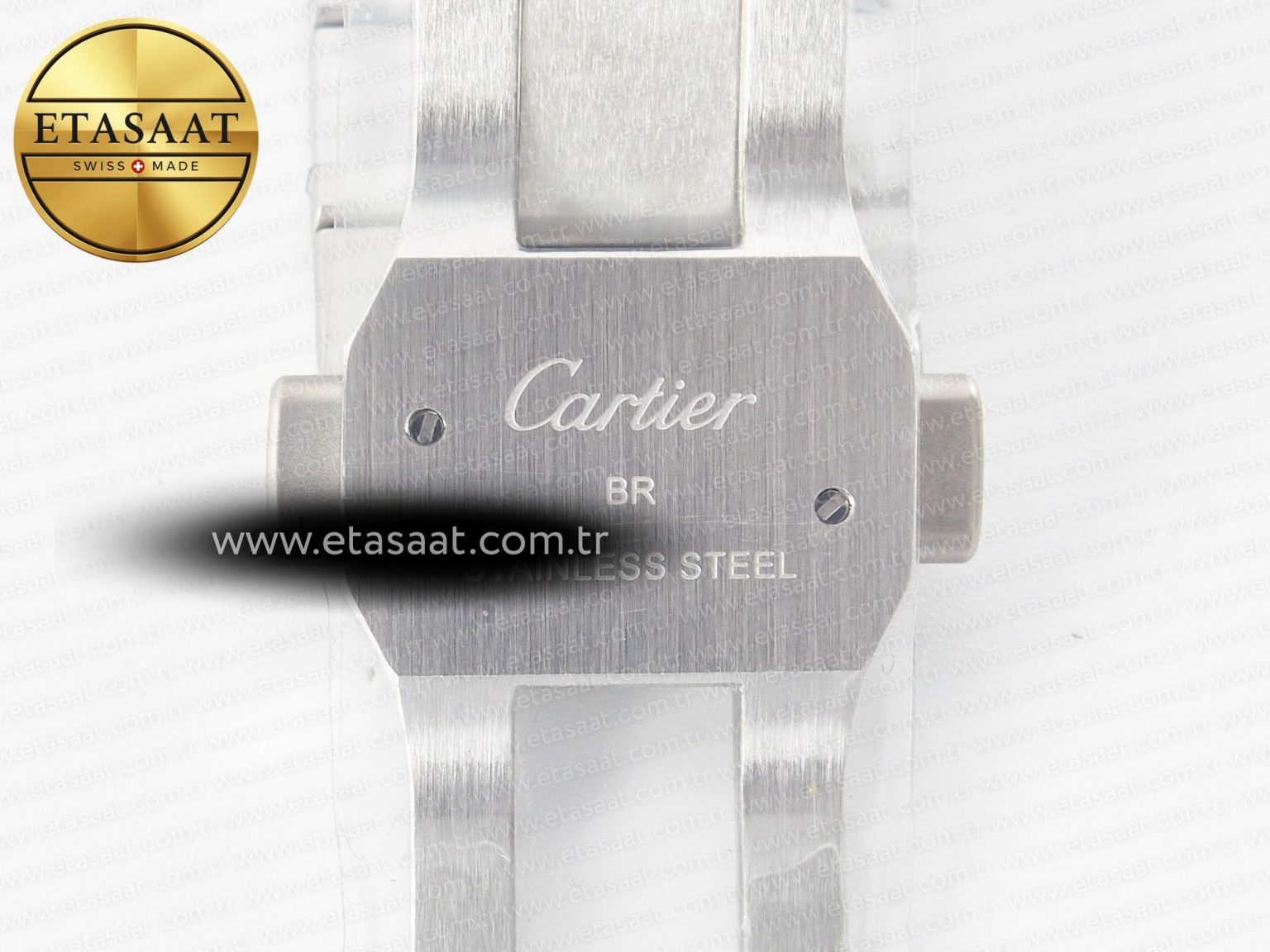 Santos de Cartier 40mm SS BVF 1:1 Best Edition White Dial on SS Bracelet MIYOTA 9015 - Görsel 22