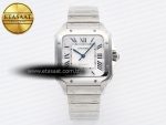Santos de Cartier 40mm SS BVF 1:1 Best Edition White Dial on SS Bracelet MIYOTA 9015 - Görsel 3
