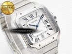 Santos de Cartier 40mm SS BVF 1:1 Best Edition White Dial on SS Bracelet MIYOTA 9015 - Görsel 7