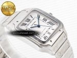 Santos de Cartier 40mm SS BVF 1:1 Best Edition White Dial on SS Bracelet MIYOTA 9015 - Görsel 8