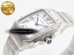 Santos de Cartier 40mm SS BVF 1:1 Best Edition White Dial on SS Bracelet MIYOTA 9015 - Görsel 9