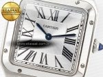 Santos Dumont 27.5mm IWSF Best Edition Silver Dial on Black Leather Strap Quartz - Görsel 10