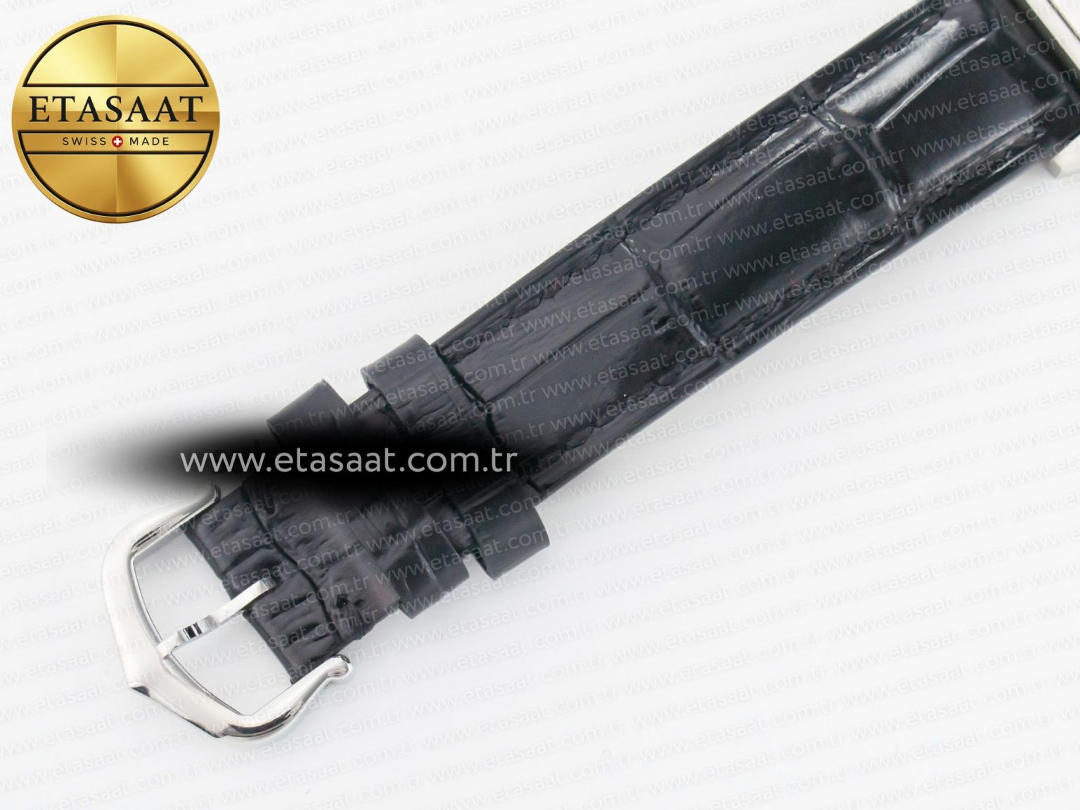 Santos Dumont 27.5mm IWSF Best Edition Silver Dial on Black Leather Strap Quartz - Görsel 19