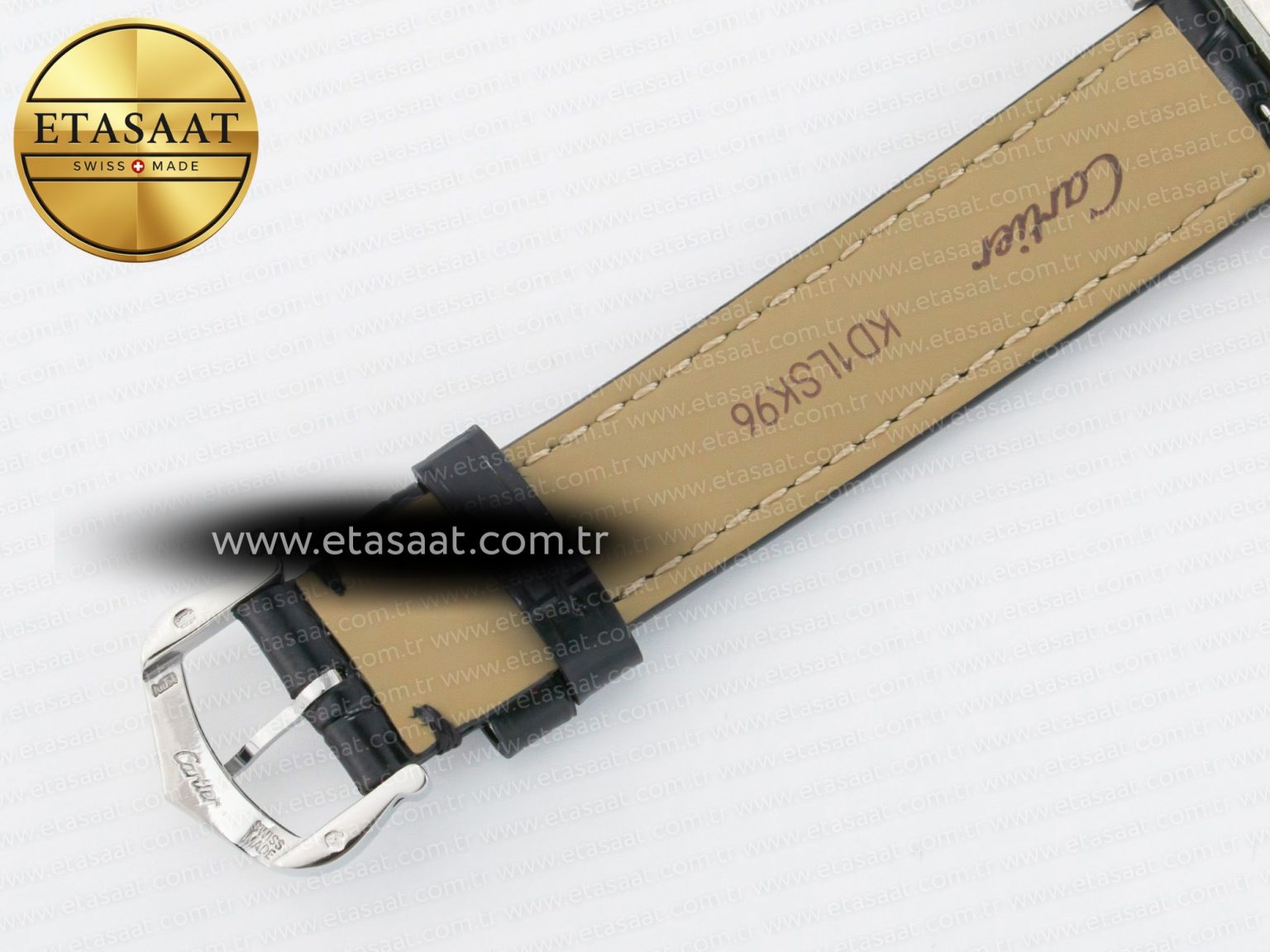 Santos Dumont 27.5mm IWSF Best Edition Silver Dial on Black Leather Strap Quartz - Görsel 20