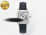 Santos Dumont 27.5mm IWSF Best Edition Silver Dial on Black Leather Strap Quartz - Görsel 3