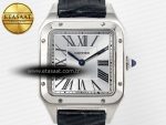 Santos Dumont 27.5mm IWSF Best Edition Silver Dial on Black Leather Strap Quartz - Görsel 4