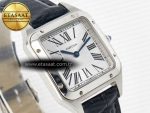 Santos Dumont 27.5mm IWSF Best Edition Silver Dial on Black Leather Strap Quartz - Görsel 5