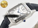 Santos Dumont 27.5mm IWSF Best Edition Silver Dial on Black Leather Strap Quartz - Görsel 6