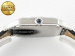 Santos Dumont 31.4mm IWSF Best Edition Silver Dial on Black Leather Strap Quartz - Görsel 13