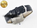 Santos Dumont 31.4mm IWSF Best Edition Silver Dial on Black Leather Strap Quartz - Görsel 14