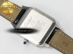 Santos Dumont 31.4mm IWSF Best Edition Silver Dial on Black Leather Strap Quartz - Görsel 15