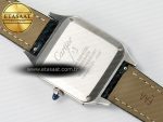 Santos Dumont 31.4mm IWSF Best Edition Silver Dial on Black Leather Strap Quartz - Görsel 15