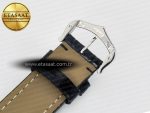 Santos Dumont 31.4mm IWSF Best Edition Silver Dial on Black Leather Strap Quartz - Görsel 22