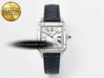 Santos Dumont 31.4mm IWSF Best Edition Silver Dial on Black Leather Strap Quartz - Görsel 3