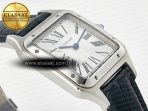 Santos Dumont 31.4mm IWSF Best Edition Silver Dial on Black Leather Strap Quartz - Görsel 7