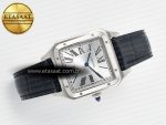 Santos Dumont 31.4mm IWSF Best Edition Silver Dial on Black Leather Strap Quartz - Görsel 8