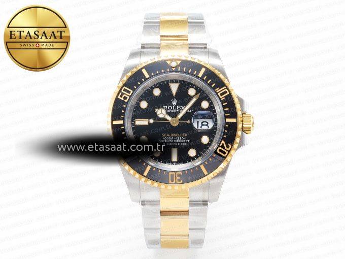 Sea-Dweller 126603 APF Best Edition Black Dial on SS/YG Bracelet VR3235 - Görsel 3