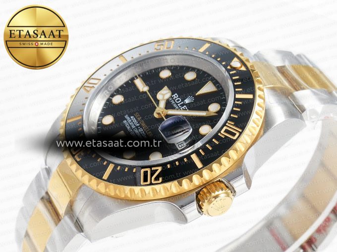 Sea-Dweller 126603 APF Best Edition Black Dial on SS/YG Bracelet VR3235 - Görsel 6