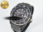 Sea Dweller 43mm Black Carbon DIWF Best Edition Gray Dial on Gray Nylon Strap A2824 V2