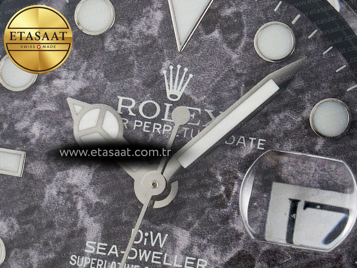 Sea Dweller 43mm Black Carbon DIWF Best Edition Gray Dial on Gray Nylon Strap A2824 V2 - Görsel 11