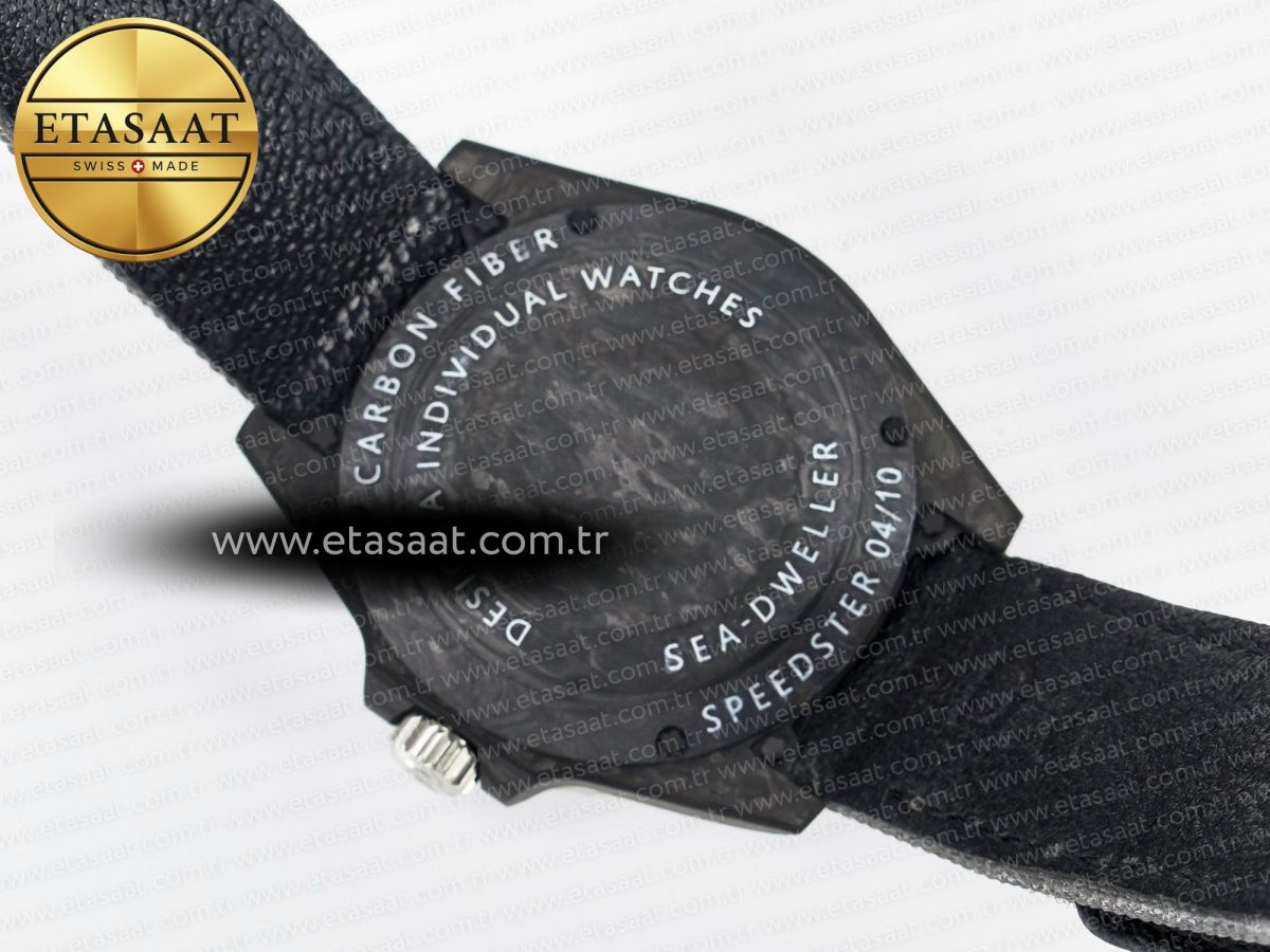 Sea Dweller 43mm Black Carbon DIWF Best Edition Gray Dial on Gray Nylon Strap A2824 V2 - Görsel 17