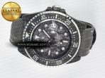 Sea Dweller 43mm Black Carbon DIWF Best Edition Gray Dial on Gray Nylon Strap A2824 V2 - Görsel 9