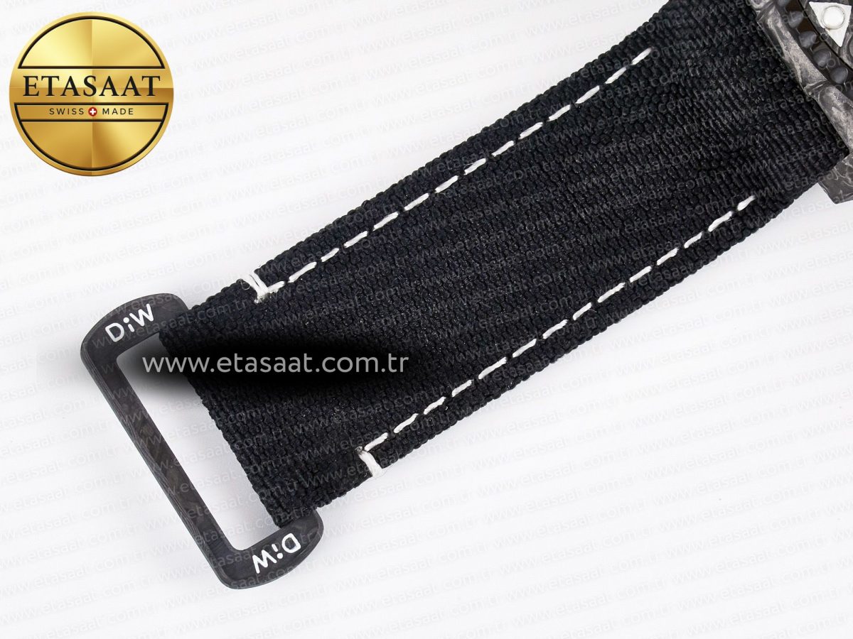Sea Dweller 43mm Carbon DIWF Best Edition Black Dial on Black Nylon Strap A2824 - Görsel 21