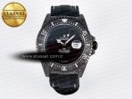 Sea Dweller 43mm Carbon DIWF Best Edition Black Dial on Black Nylon Strap A2824 - Görsel 3
