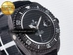 Sea Dweller 43mm Carbon DIWF Best Edition Black Dial on Black Nylon Strap A2824 - Görsel 5