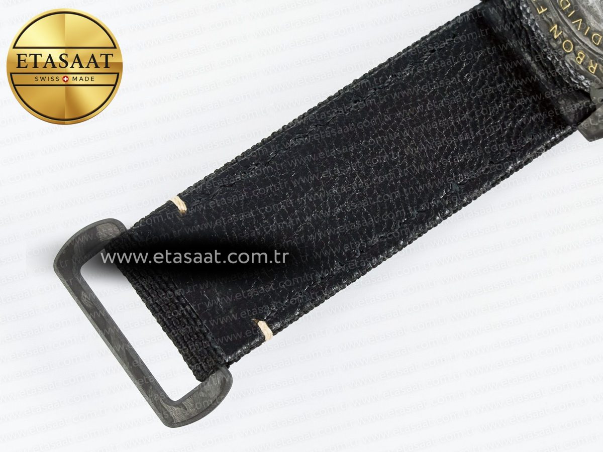 Sea Dweller 43mm Carbon DIWF Best Edition Black Dial YG Bezel on Black Nylon Strap A2824 - Görsel 20
