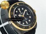 Sea Dweller 43mm Carbon DIWF Best Edition Black Dial YG Bezel on Black Nylon Strap A2824 - Görsel 5