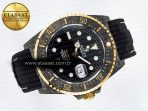 Sea Dweller 43mm Carbon DIWF Best Edition Black Dial YG Bezel on Black Nylon Strap A2824 - Görsel 8