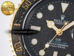 Sea Dweller 43mm Carbon DIWF Best Edition Black Dial YG Bezel on Blue Nylon Strap A2824 - Görsel 10
