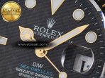 Sea Dweller 43mm Carbon DIWF Best Edition Black Dial YG Bezel on Blue Nylon Strap A2824 - Görsel 11