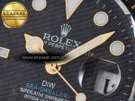 Sea Dweller 43mm Carbon DIWF Best Edition Black Dial YG Bezel on Blue Nylon Strap A2824 - Görsel 11