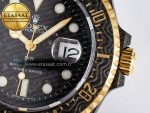 Sea Dweller 43mm Carbon DIWF Best Edition Black Dial YG Bezel on Blue Nylon Strap A2824 - Görsel 13