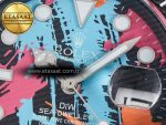 Sea Dweller 43mm Carbon DIWF Best Edition Graffiti Dial on Black Nylon Strap A2824 - Görsel 11